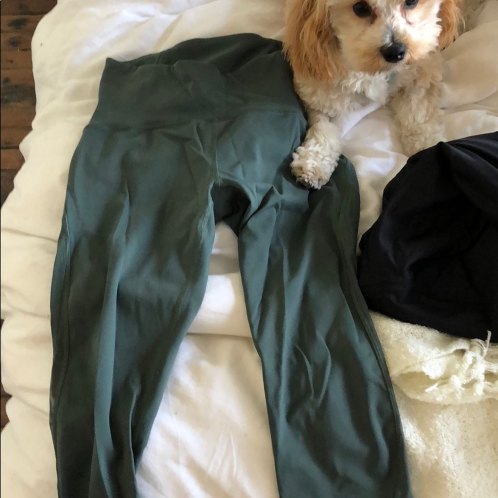 Green lululemon leggings